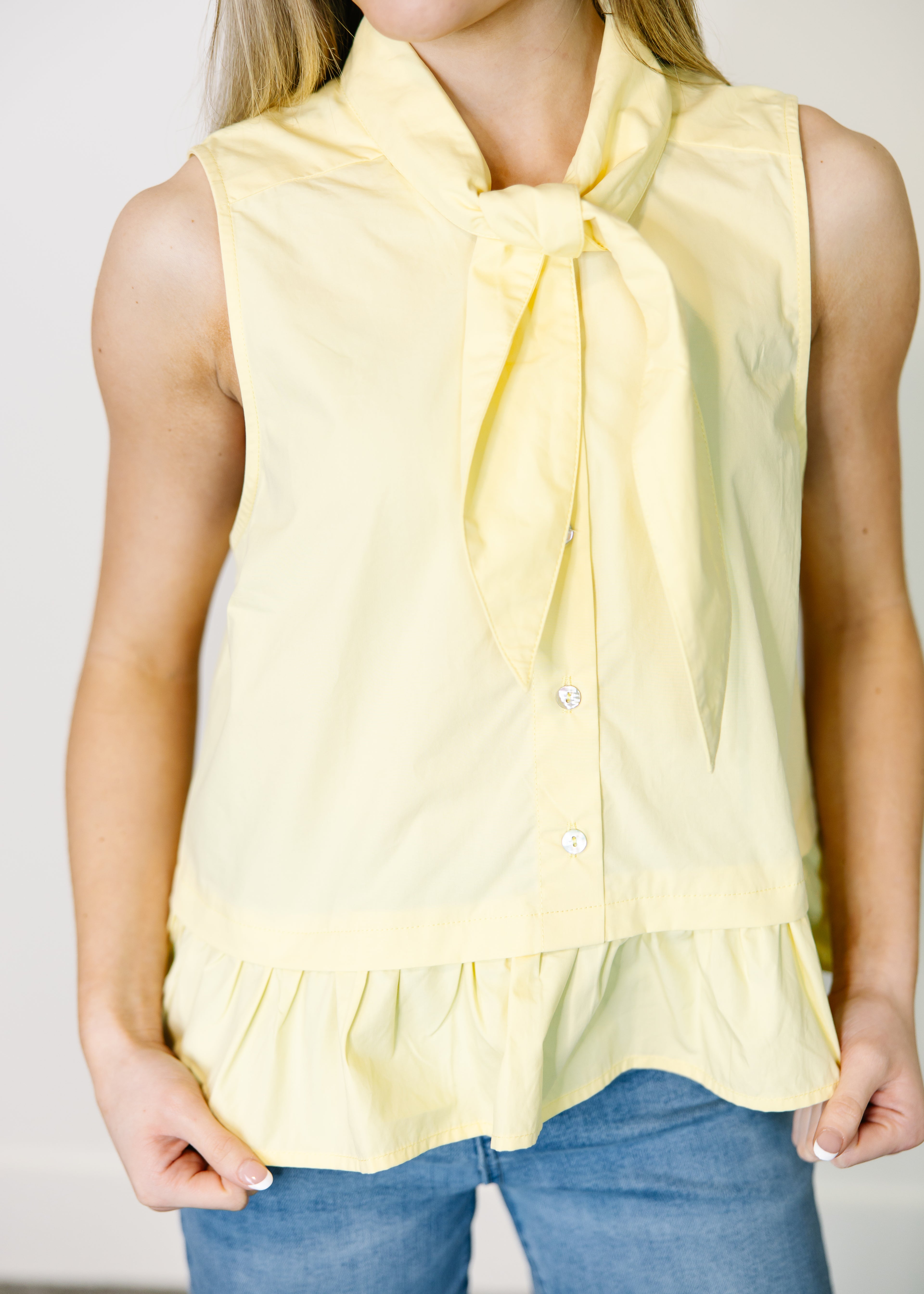 Elara Bow Neck Blouse