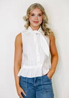 Elara Bow Neck Blouse