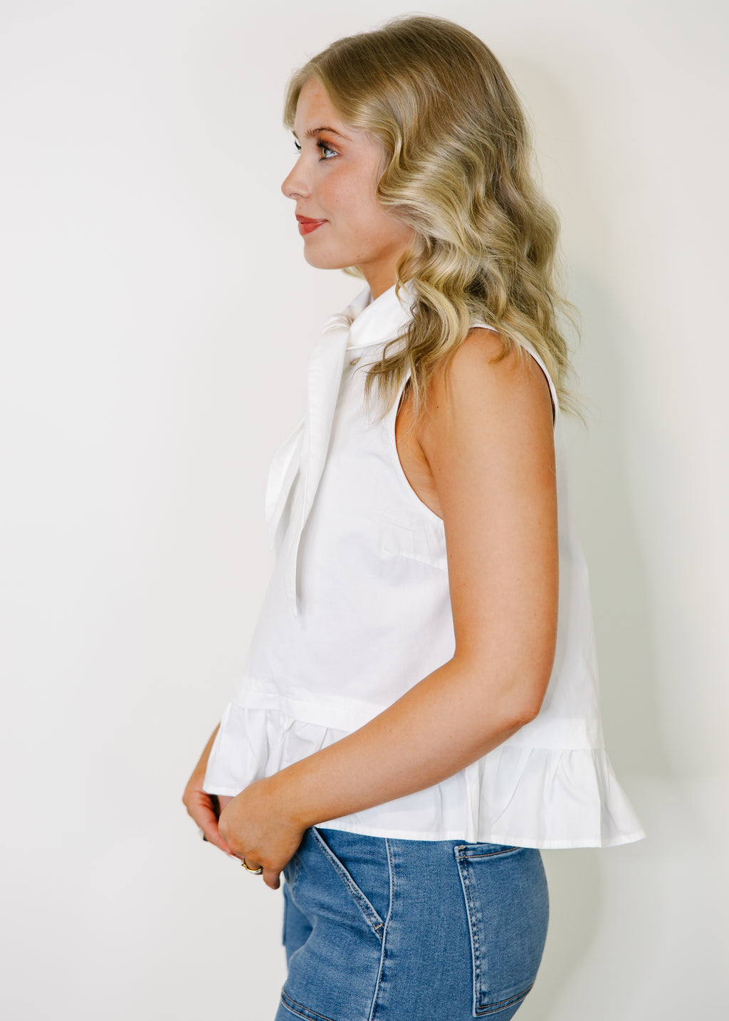 Elara Bow Neck Blouse