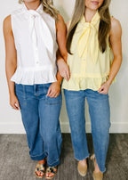 Elara Bow Neck Blouse