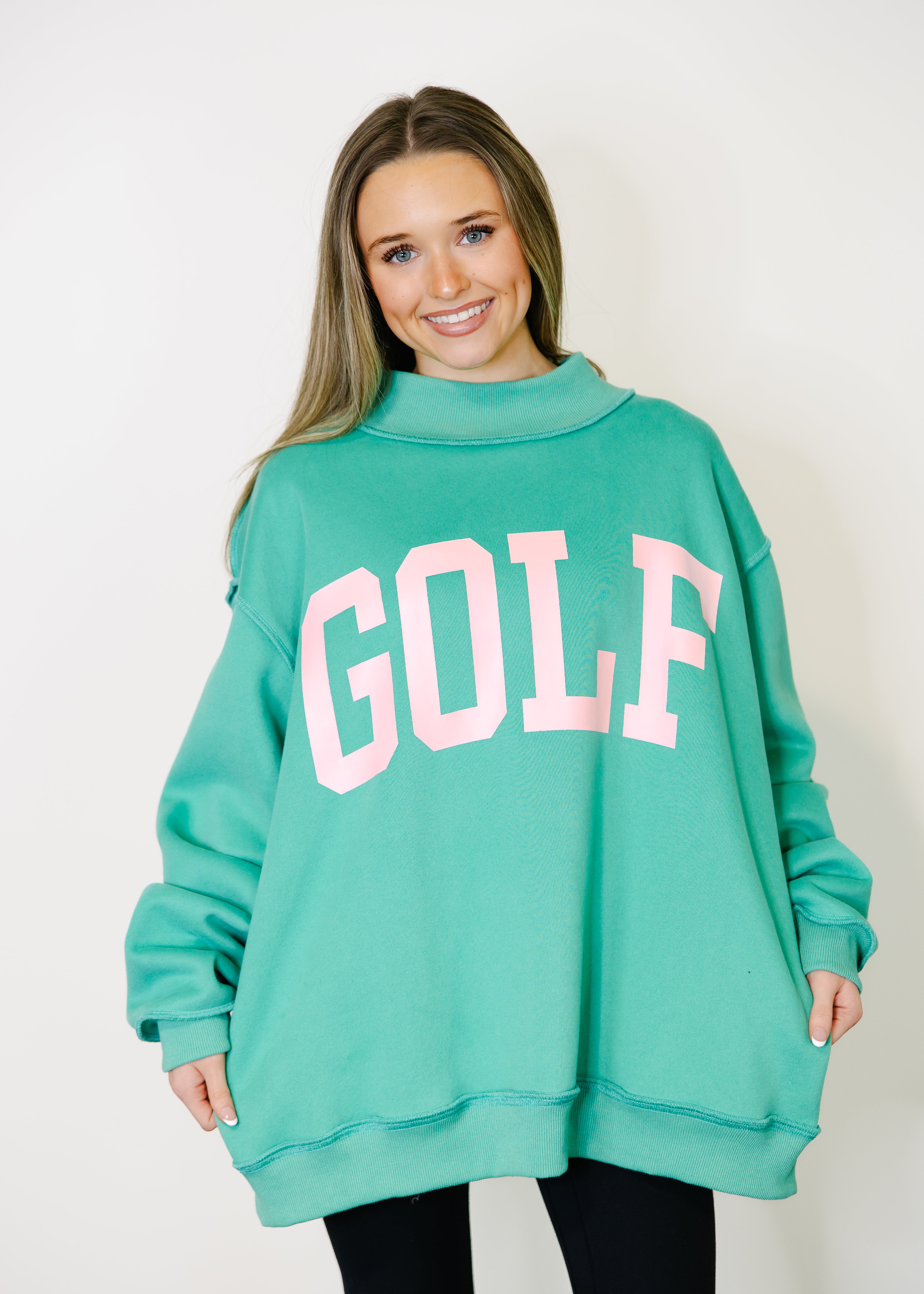 GOLF Mock Neck Sweatshirt – The Swank Company