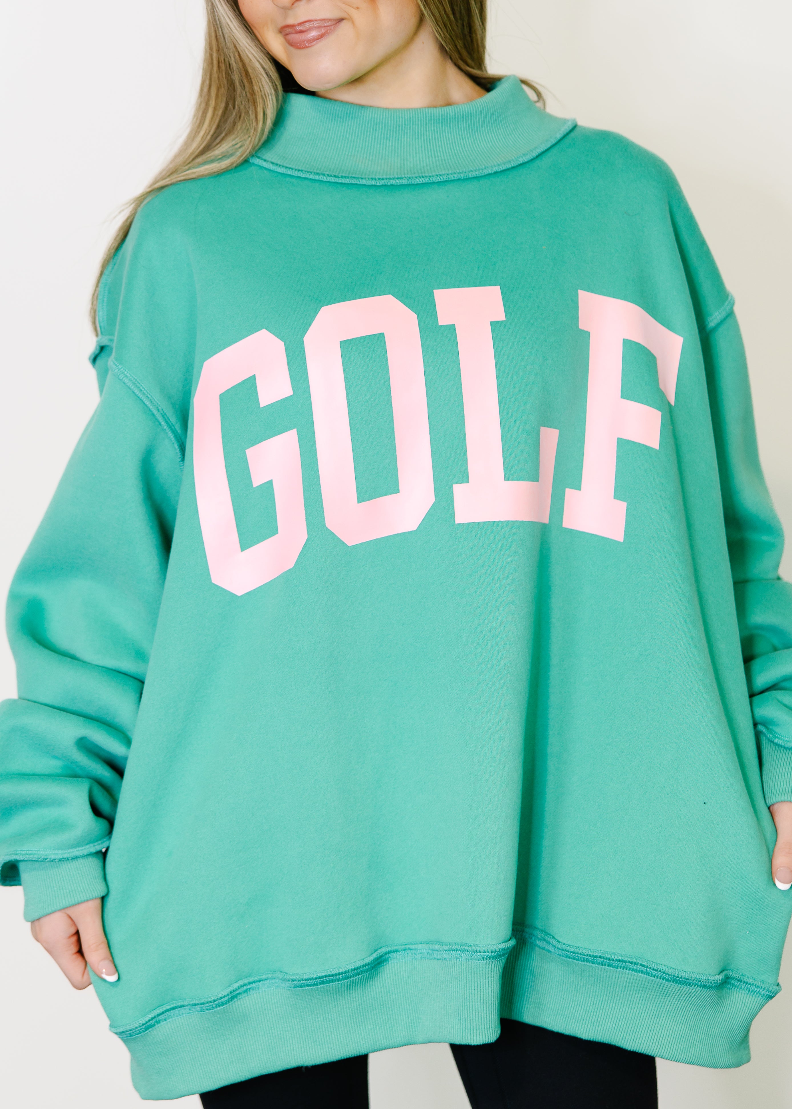 GOLF Mock Neck Sweatshirt – The Swank Company