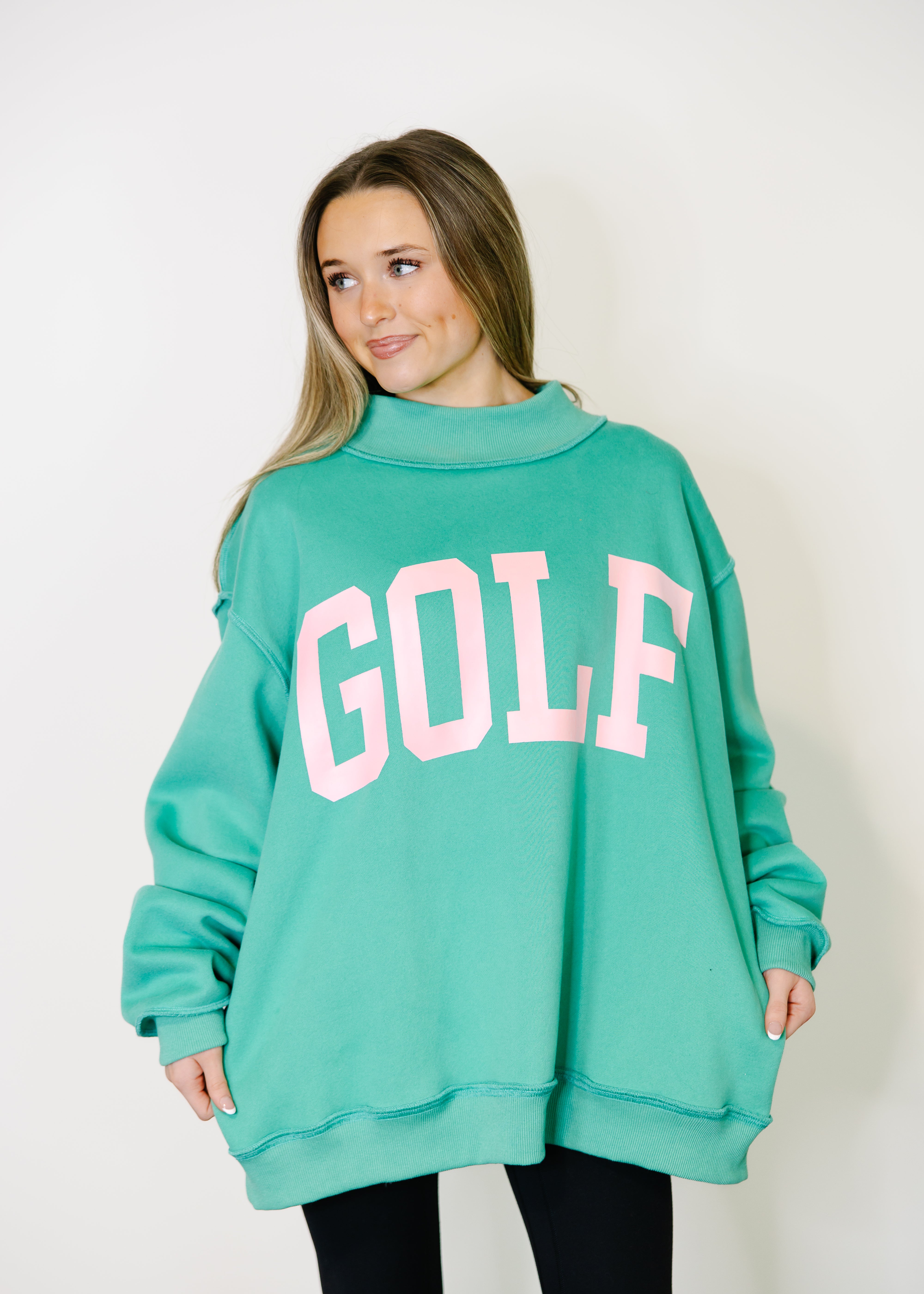 GOLF Mock Neck Sweatshirt – The Swank Company