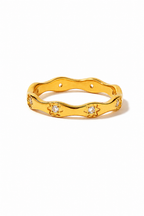 Odette Geometric Zirconia Rings