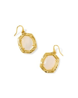 Tiger Striped Daphne Drop Earrings