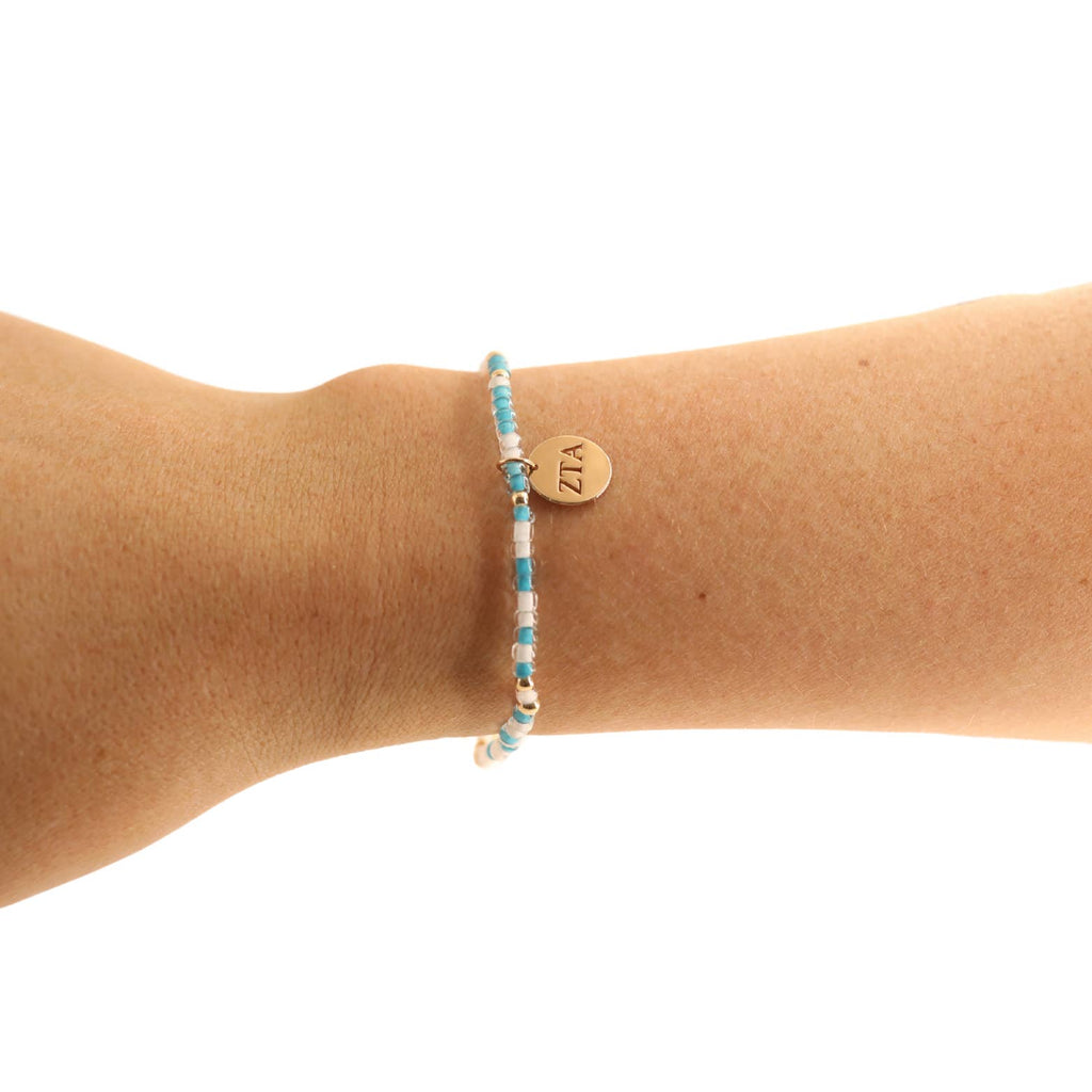 Zeta Tau Alpha Sprinkle Charm Bracelet