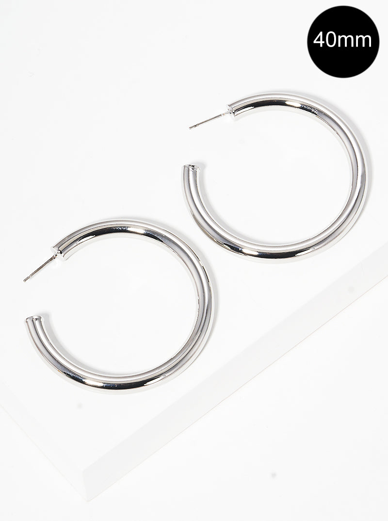 Classic Medium Open Hoops