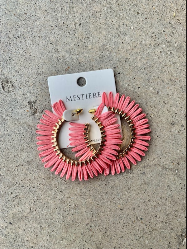 Statement Raffia Hoops