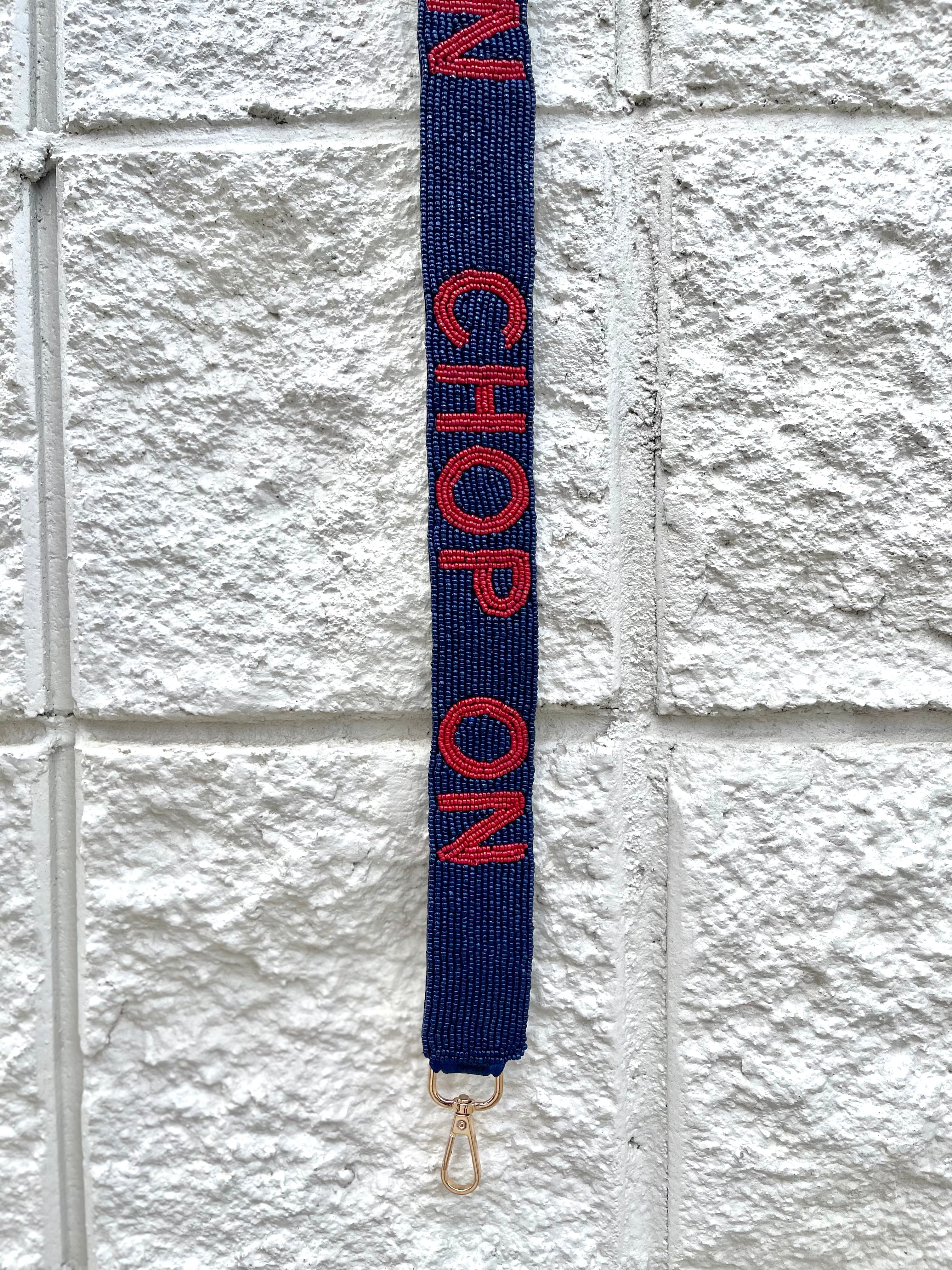 "Chop On" Atlanta Braves Beaded Purse Strap