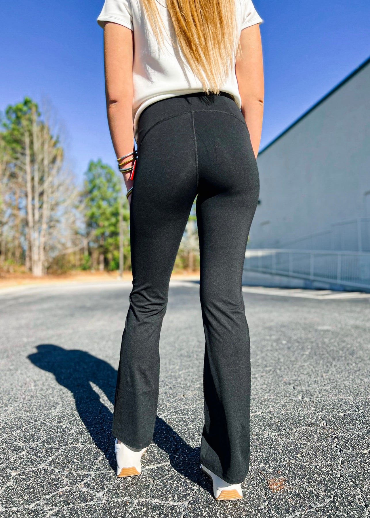 Lululemon Yoga Mid Rise V Waist Flare Pants Size - Depop