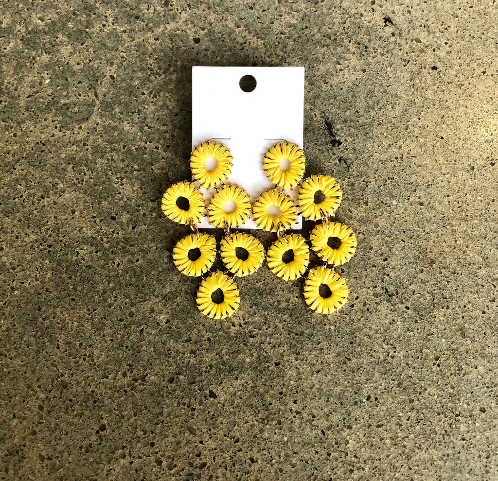 Raffia Wrapped Teardrop Earring