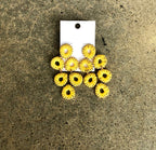 Raffia Wrapped Teardrop Earring