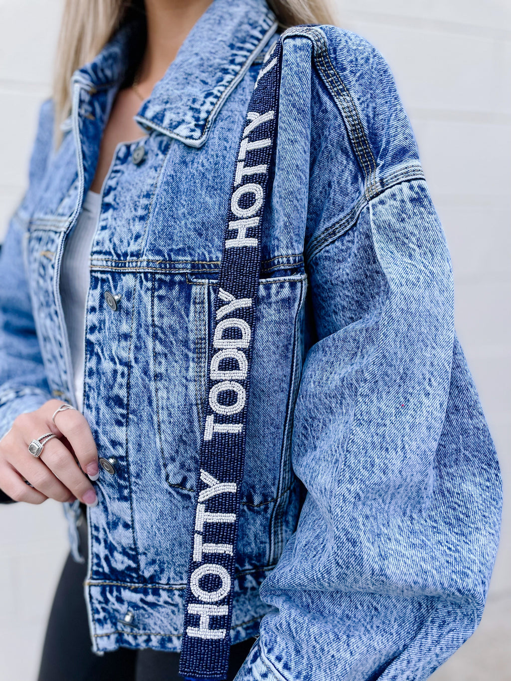 Ole Miss Beaded Purse Strap