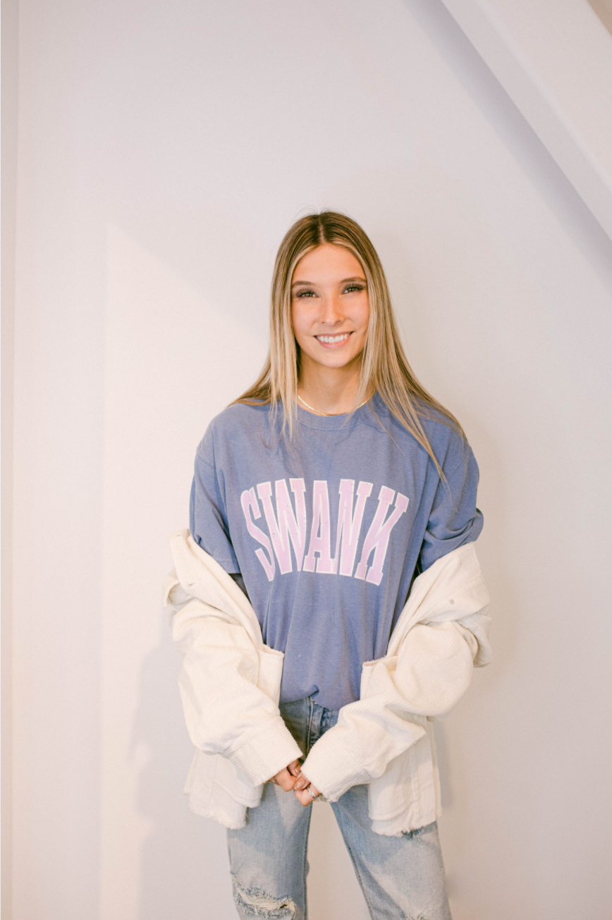 Swank Varsity Letter Tee