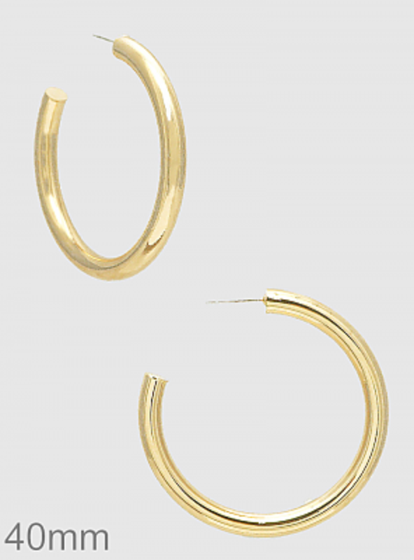 Classic Medium Open Hoops