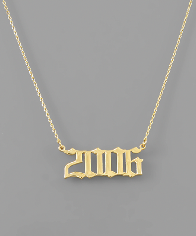 Year Necklace
