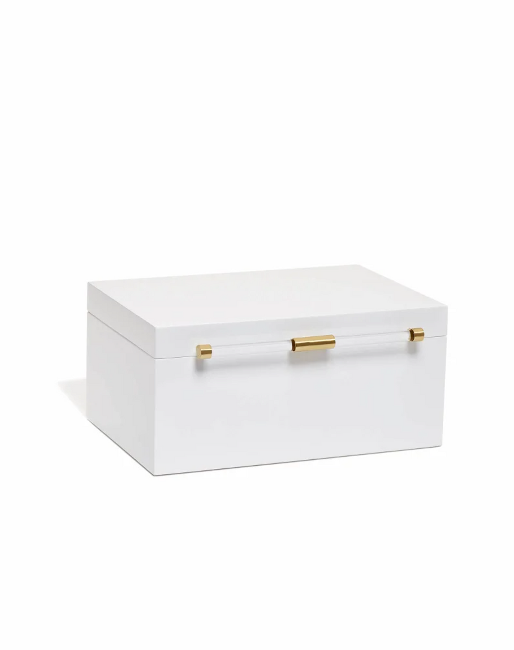Medium Antique Brass Jewelry Box