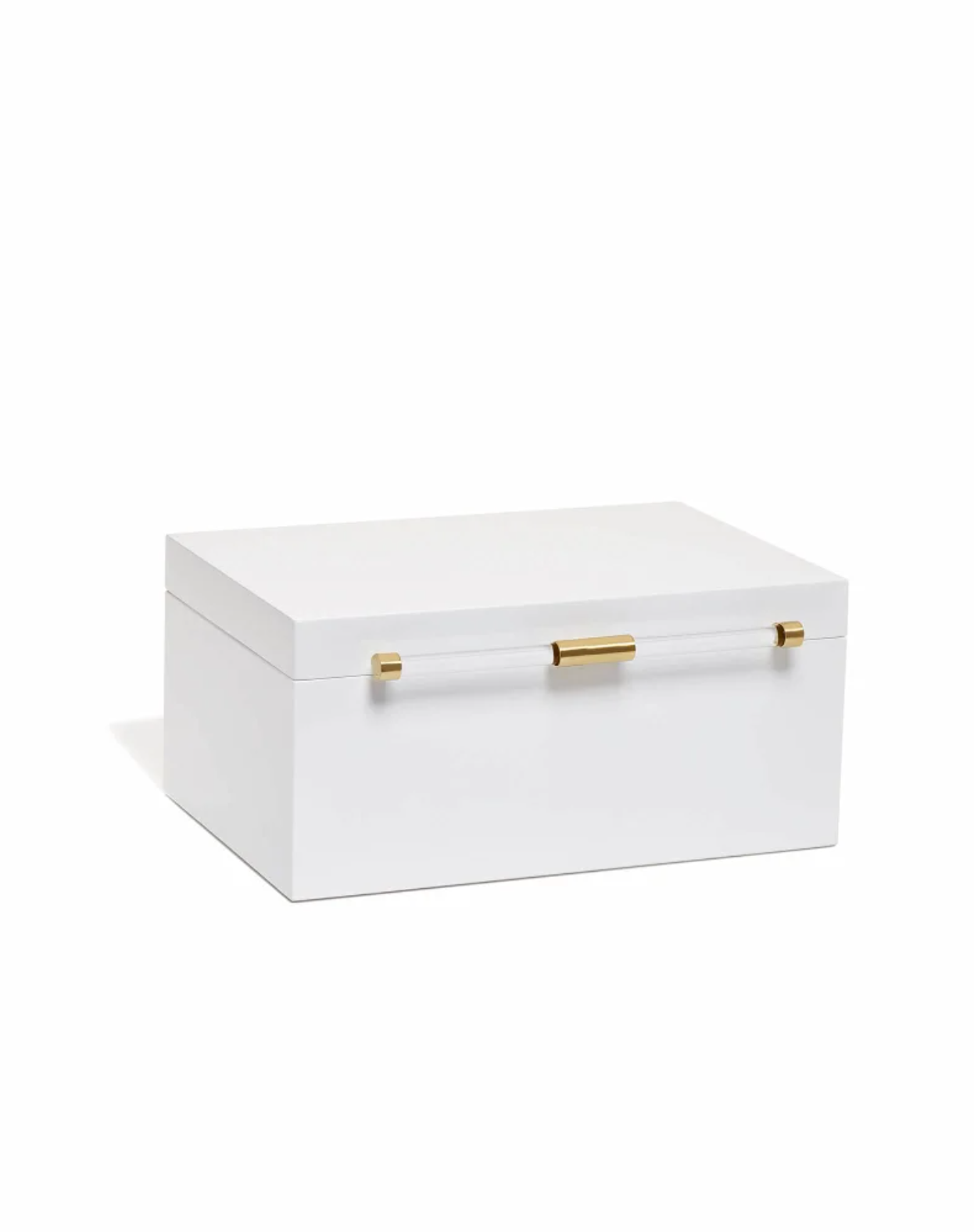 Medium Antique Brass Jewelry Box