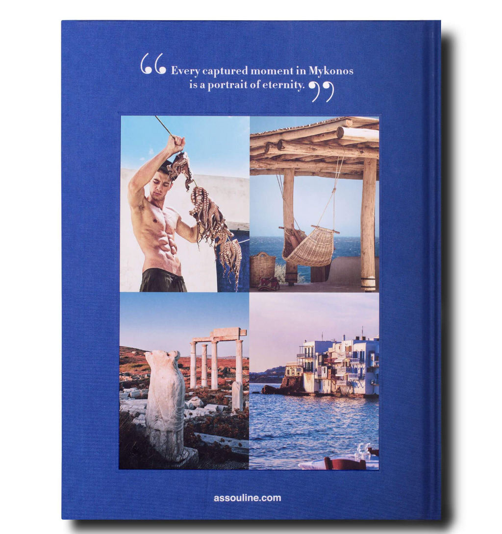 Back cover of Mykonos Muse Book