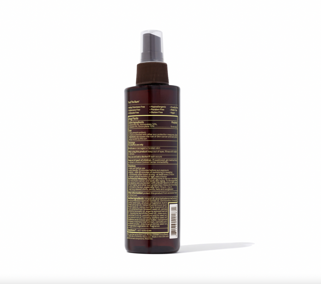 SPF 15 Sunscreen Tanning Oil