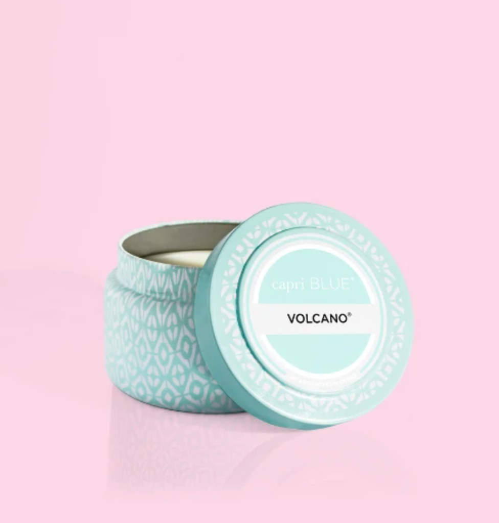 Capri Blue Printed 8.5 oz Tin Candle