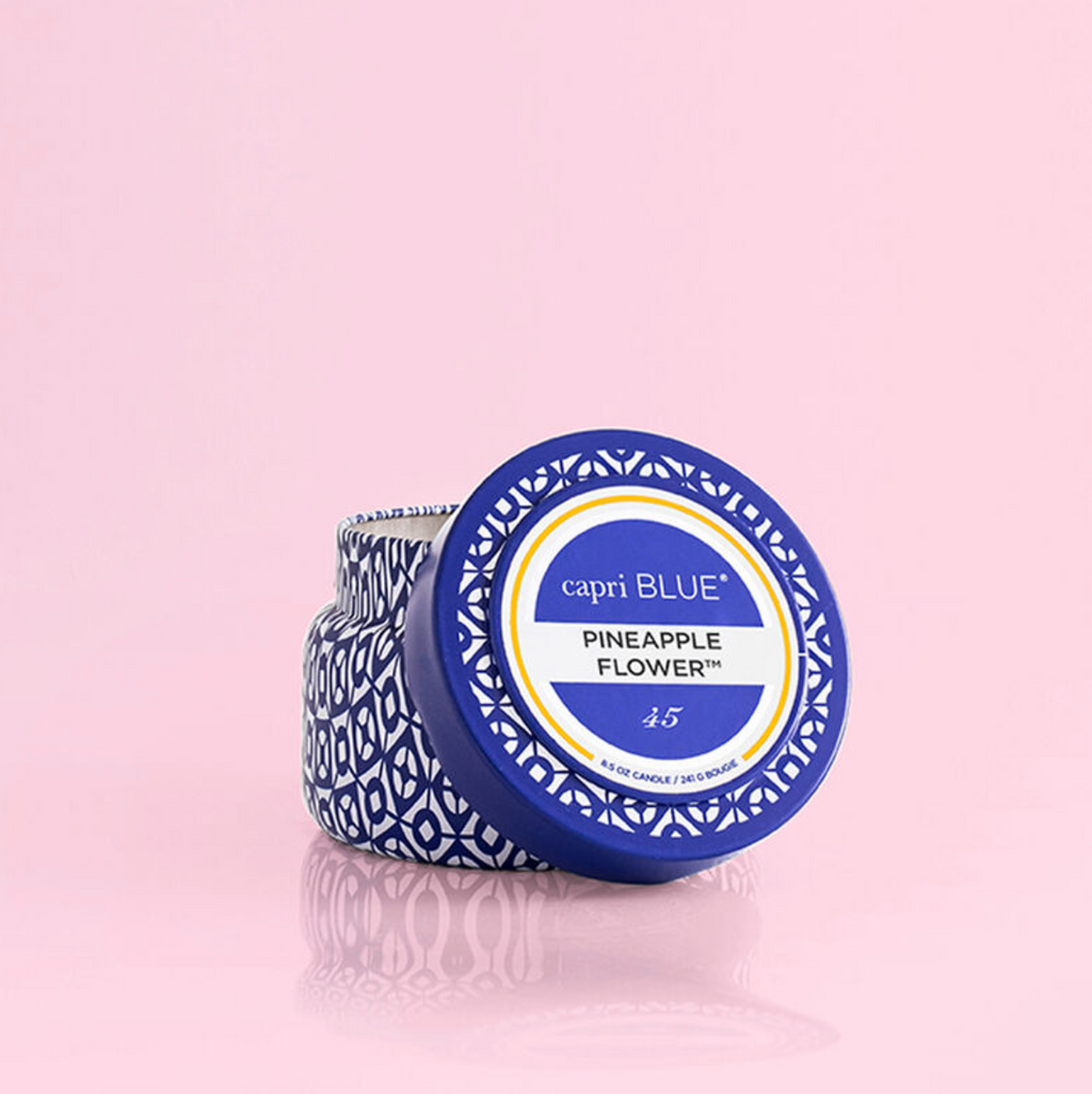 Capri Blue Printed 8.5 oz Tin Candle