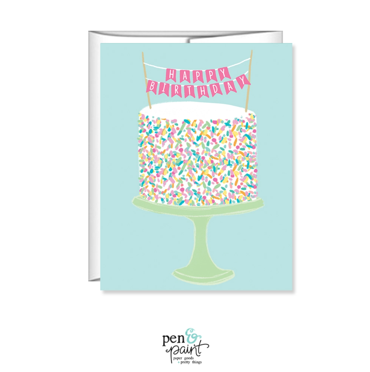Pen & Paint Greeting Card
