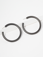 Large Matte Round Hoops