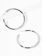 Large Matte Round Hoops