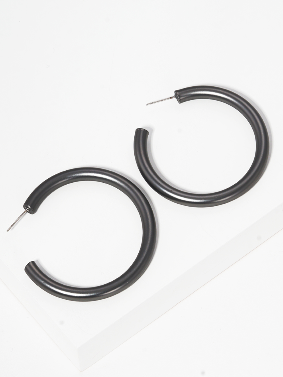 Classic Medium Open Hoops
