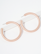 Large Matte Round Hoops