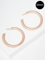 Medium Metal Hoop Earrings