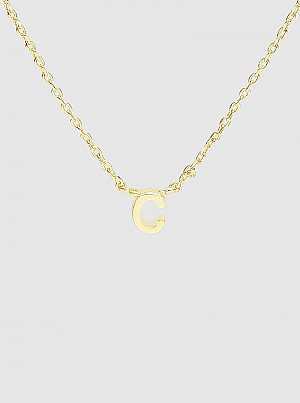 Initial Gold Dipped Necklace