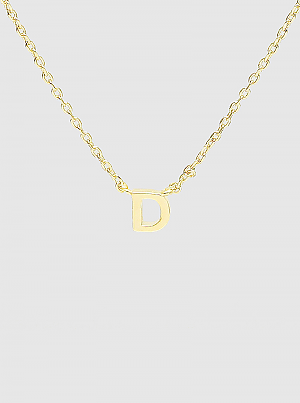 Initial Gold Dipped Necklace