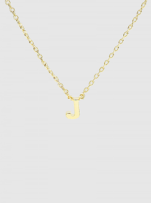 Initial Gold Dipped Necklace