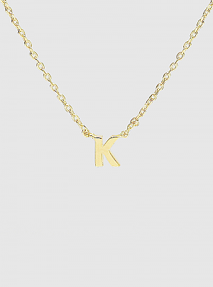Initial Gold Dipped Necklace