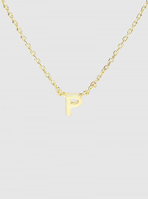 Initial Gold Dipped Necklace