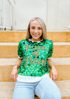 Queen Of Green Paillette Sweater