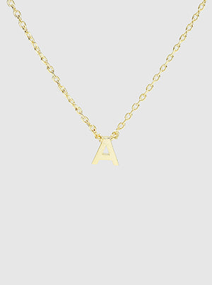 Initial Gold Dipped Necklace