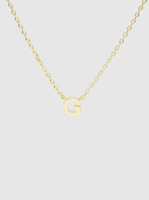 Initial Gold Dipped Necklace