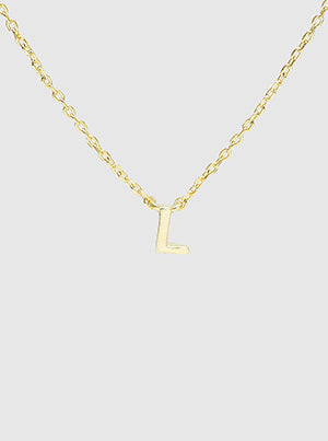 Initial Gold Dipped Necklace