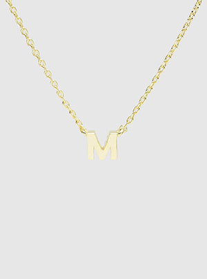 Initial Gold Dipped Necklace