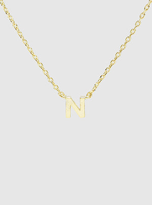 Initial Gold Dipped Necklace