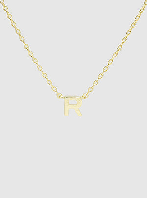 Initial Gold Dipped Necklace