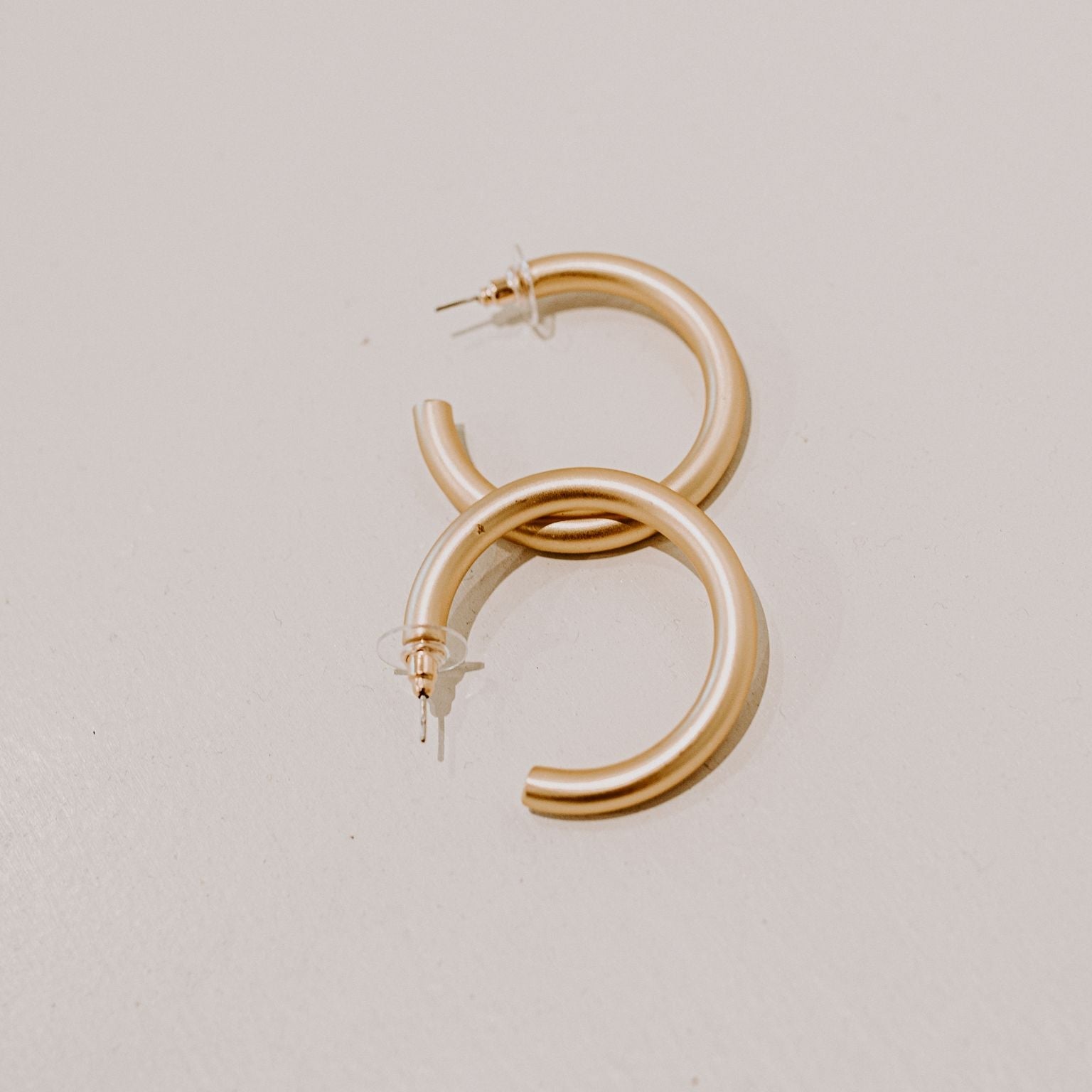 Medium Metal Hoop Earrings